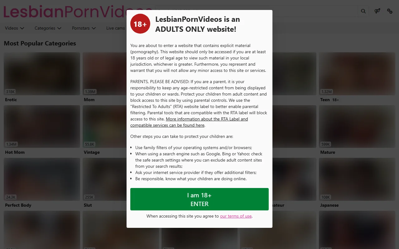 Screenshot: Lesbianpornvideos Screenshot of Lesbianpornvideos